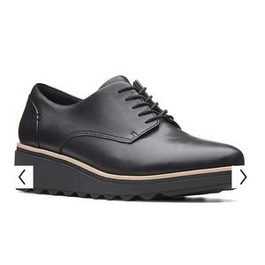 Clarks Black Oxfords
